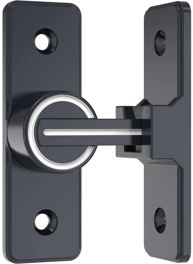 ChicAbode 90 Degree Right Angle Door Lock, Heavy Duty Flip Door Latch, Bolt Lock cam Lock, Door and Window Push-Pull Lock, Rod Bolt barn Push-Pull Door Lock for Bedroom, Garage, Window - Image 1